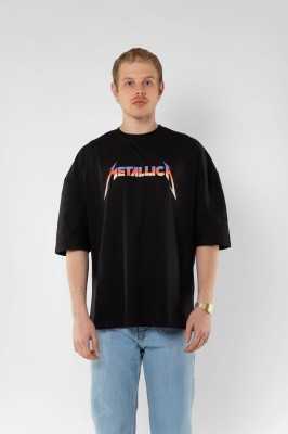 Sekizbiraltı Metallica Unforgiven Baskılı Siyah Oversize Unisex Tshirt 816E2024