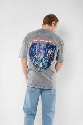 Sekizbiraltı Metallica Unforgiven Baskılı Siyah Oversize Unisex Tshirt 816E2024