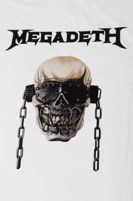 Sekizbiraltı Megadeth Baskılı Siyah Yıkamalı Unisex Oversize Tshirt 816E1272