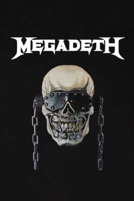 Sekizbiraltı Megadeth Baskılı Siyah Yıkamalı Unisex Oversize Tshirt 816E1272