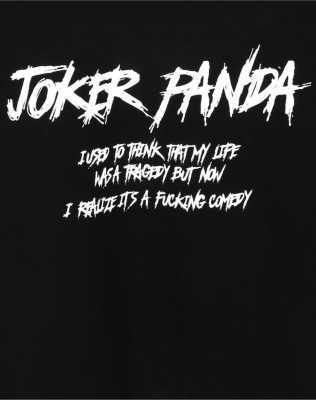 Sekizbiraltı Joker Panda Sırt Baskılı Beyaz Oversize Unisex Tshirt 816E0848