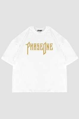 Sekizbiraltı Phaseone Sırt Baskılı Beyaz Unisex Oversize Tshirt TYCJ4TX7FN170558953304123