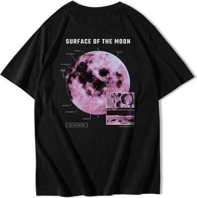 BRZ COLLECTION Unisex Oversize Surface On The Moon T-shirt B-23-01-98