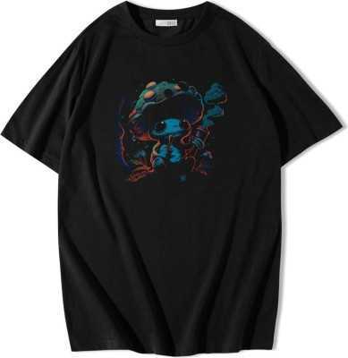 BRZ COLLECTION Unisex Oversize Mushroom Smoking Forest T-shirt B-23-01-144