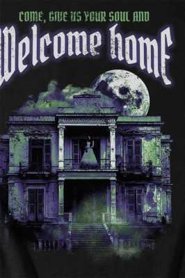 BRZ COLLECTION Unisex Oversize Huntedhouse Welcome Home T-shirt B-23-01-92