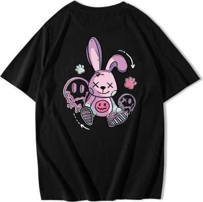 BRZ COLLECTION Unisex Oversize Cartoon Rabbit T-shirt B-24-03-24