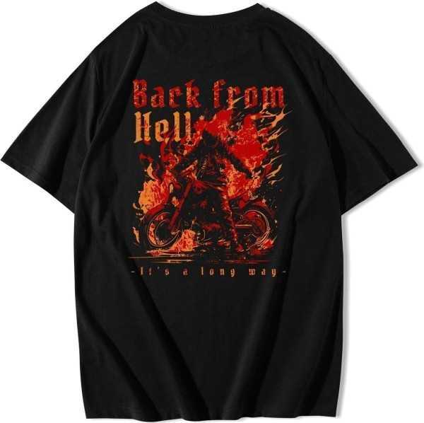 BRZ COLLECTION Unisex Oversize Back From Hell T-shirt B-24-03-144