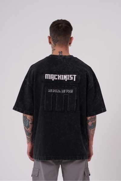 Machinist Male Be Bold Be You Worn Oversize Asphalt T-shirt M2026