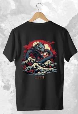 Storepoint Unisex Oversize Dragon Japon T-Shirt IYYZI-DRAGONJPN