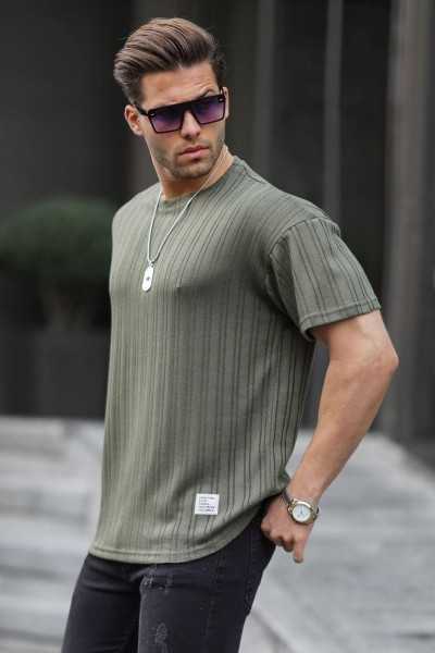 Madmext Genuine Oversize Bicycle Collar Male T-shirt 6179