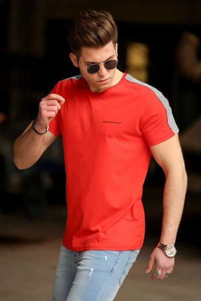 Madmext Basic Red Male T-shirt 4513