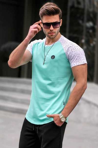 Madmext Green Basic Male T-shirt 4523