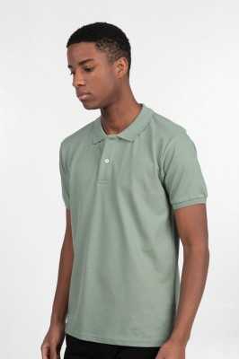 Tudors Erkek Slim Fit Dar Kesim %100 Pamuk Düz Pike Mint Polo Yaka Tişört TS230003-DM002