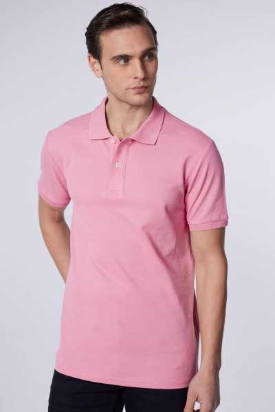 Tudors Male Slim Fit Dar Cutting 100% Cotton Plain Pike Lila Polo Collar T-shirt TS240016-PL3