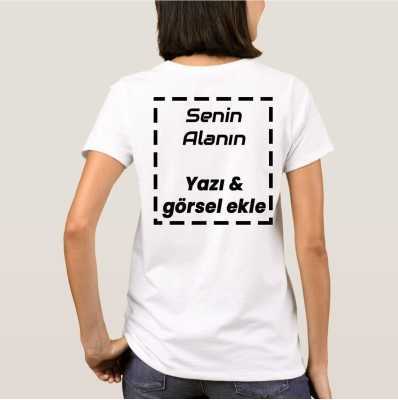 limeartdesign Kendin Tasarla Dtf Dijital Baskı Unisex Back Star Tshirt DTF Erkek Back Star Tshirt